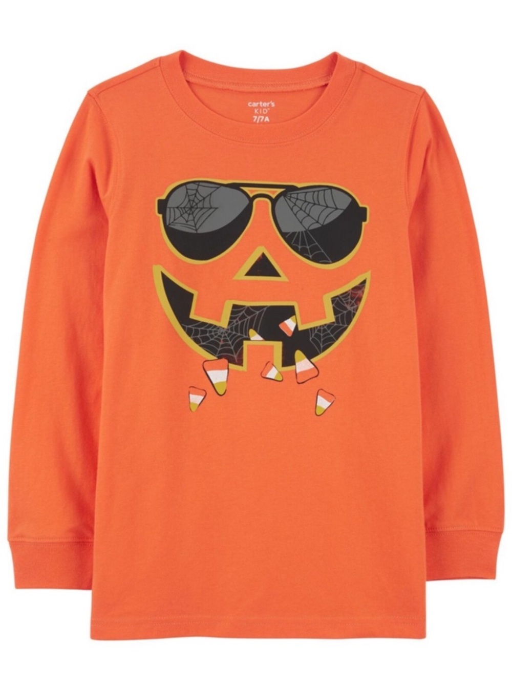Carter’s Halloween Jack-O-Lantern Pumpkin in Sunglasses Tee Shirt